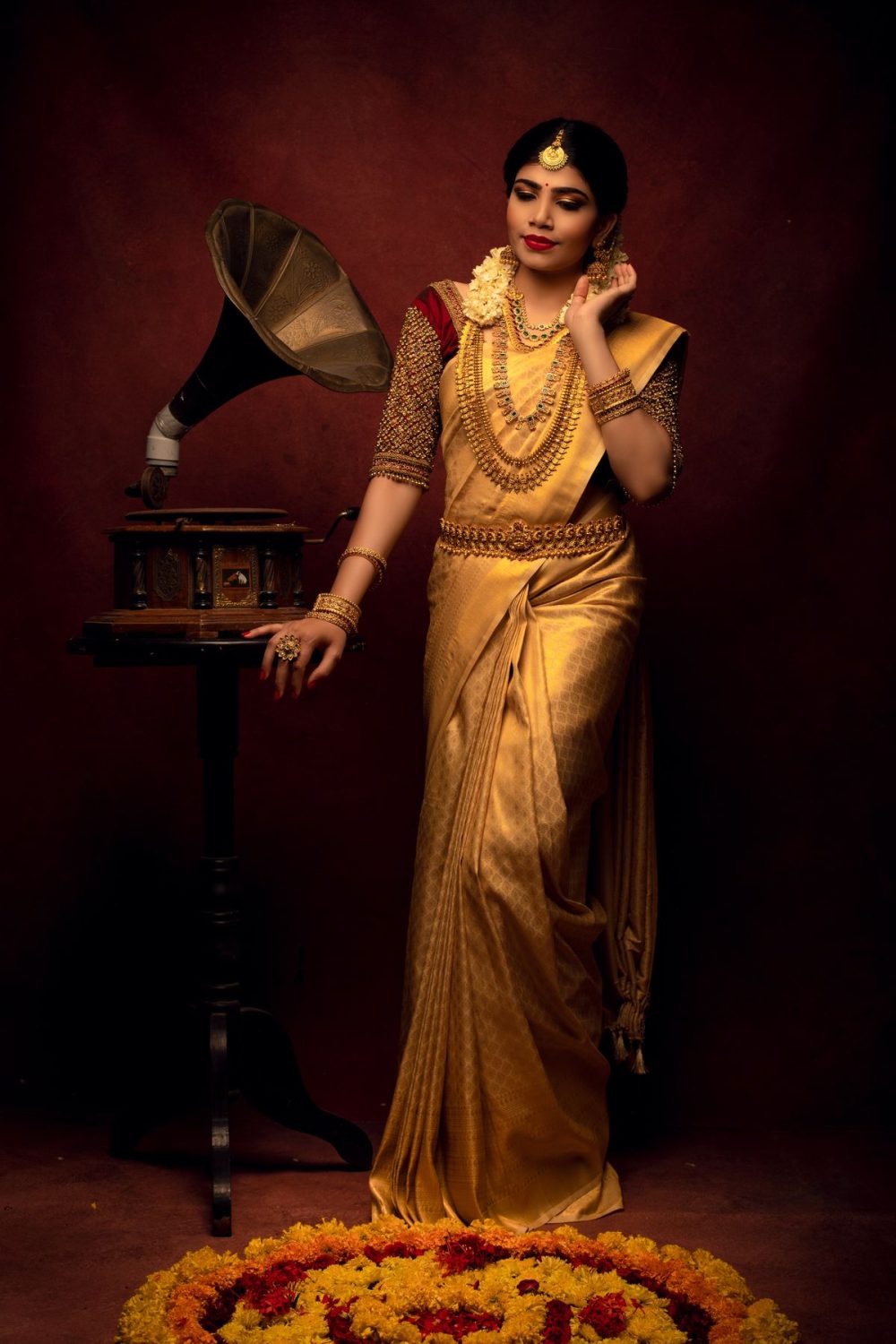 Antique Gold Kanjivaram