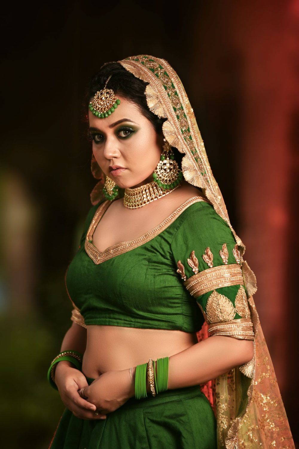 Mehendi Zari Anarkali